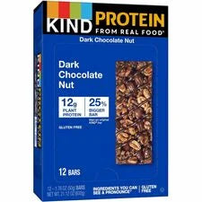 KIND Dark Chocolate Nut Protein Bars - Healthy Snack Pack of 12 - Snacks