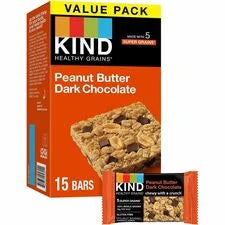 KIND Healthy Grains Bars: Peanut Butter Dark Chocolate - 15 Bars - Nutritious Snack - Snacks