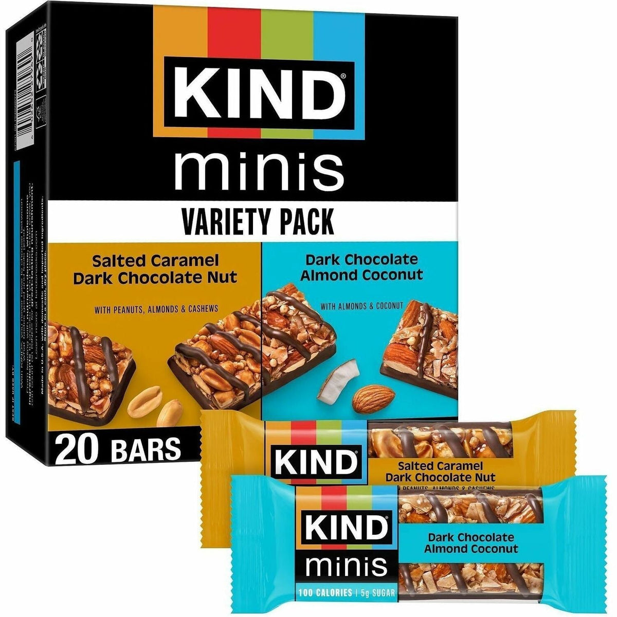 KIND Minis Dark Chocolate Nut Bars Variety - 1500
