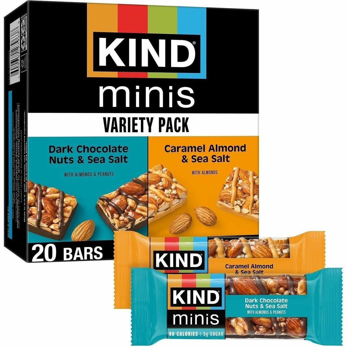 KIND Minis Nuts & Sea Salt Nut Bars Variety - 1500