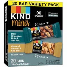 KIND Minis Nuts & Sea Salt Variety Pack - Healthy Nut Bars - 20 1.03 lb - Snacks