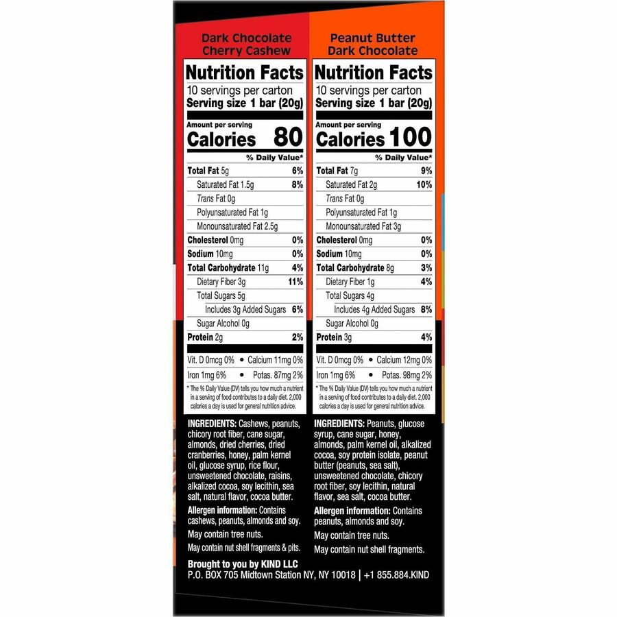KIND Minis Snack Bar Variety Pack - Left