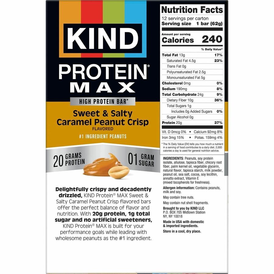 KIND Protein MAX Snack Bars - Rear