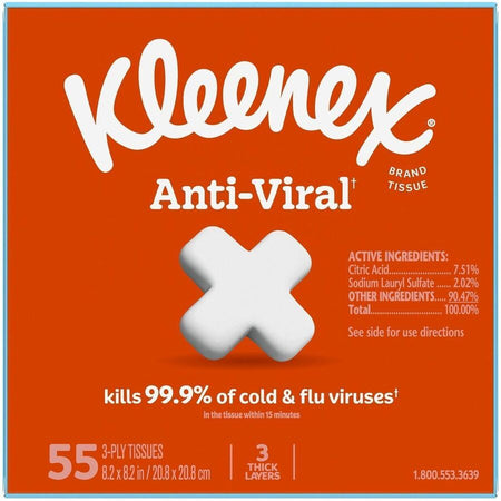 Kleenex Anti-viral Facial Tissue - Top