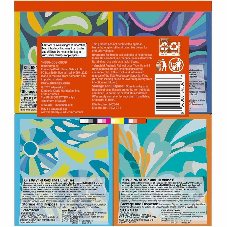 Kleenex Anti-viral Facial Tissue - Rear