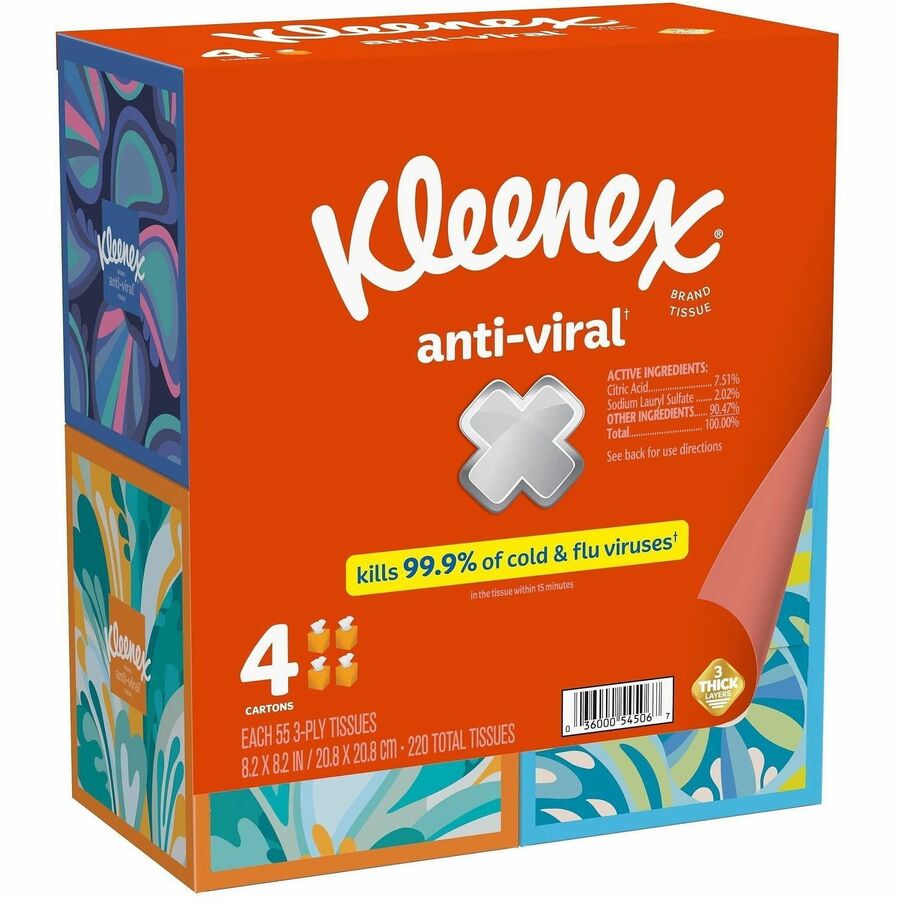 Kleenex Anti-viral Facial Tissue - Right