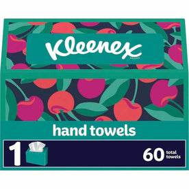 Kleenex Disposable Hand Towels - 1 Ply White - 60 Towels/Box - Paper