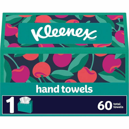 Kleenex Disposable Hand Towels - 1 Ply White - 60 Towels/Box - Paper