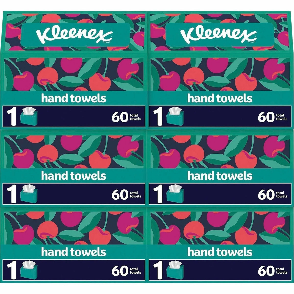 Kleenex Disposable Hand Towels: 1-Ply White Paper - 60 Towels/Box - Towels