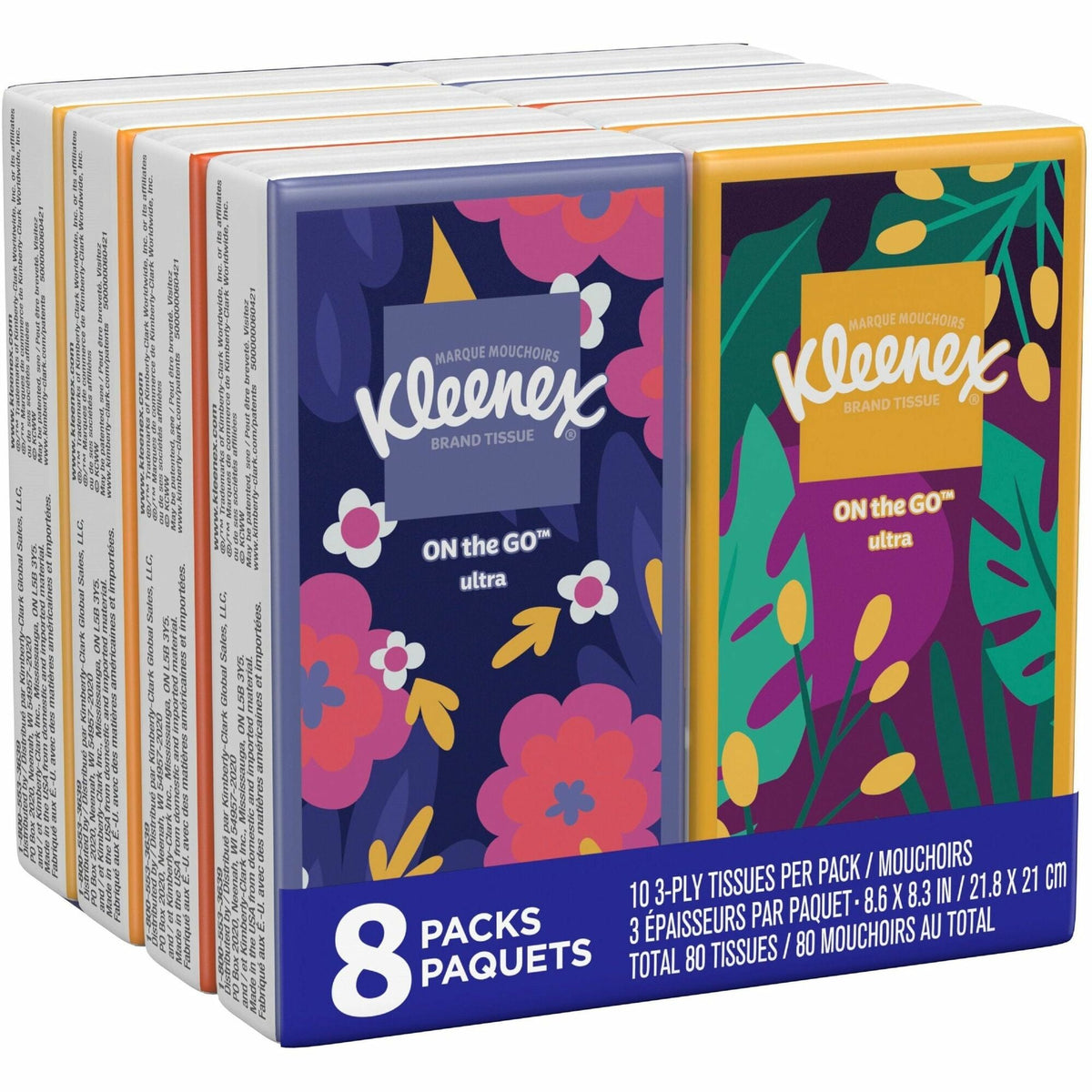 Kleenex Go Packs Facial Tissues - 2000