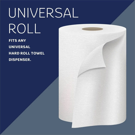 Kleenex Hard Roll Paper Towels: Premium Absorbency 8’’ x 600 ft White - 6/Carton - Towels