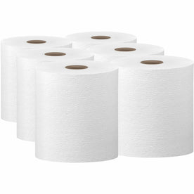 Kleenex Hard Roll Paper Towels: Premium Absorbency 8’’ x 600 ft White - 6/Carton - Towels