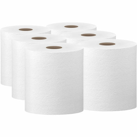 Kleenex Hard Roll Paper Towels: Premium Absorbency 8’’ x 600 ft White - 6/Carton - Towels