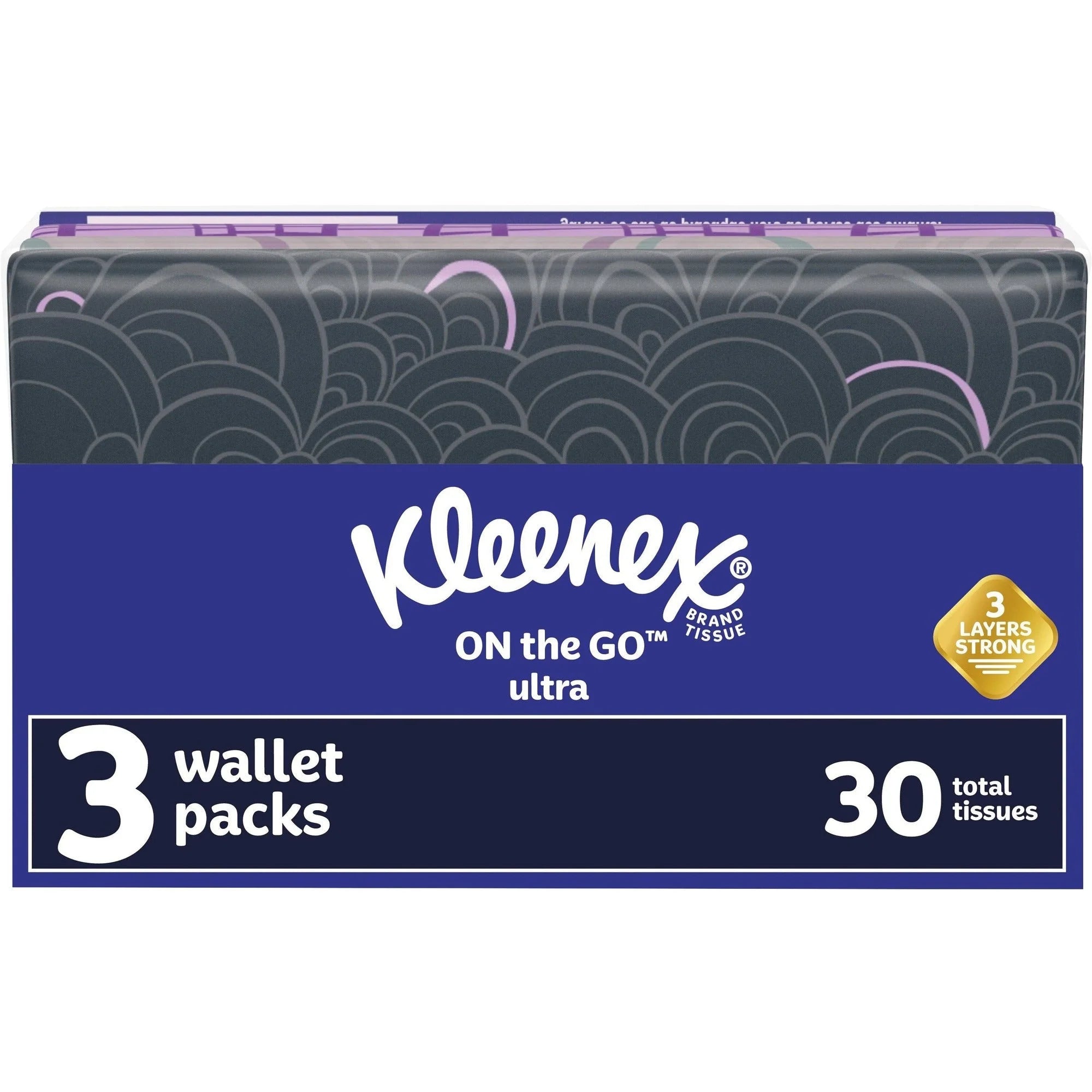 Kleenex On-the-Go Slim Wallet Pack: 30 Facial Tissues 3-Ply White