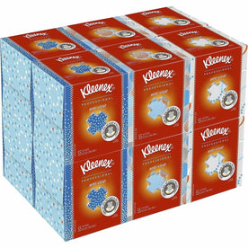 Kleenex Professional Anti-Viral Facial Tissue - 3 Ply - 8.20’’ Width x Length - White - Paper - 55/Box - 12 / Carton