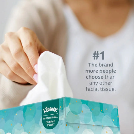 Kleenex Professional Facial Tissue: 2-Ply White 48/Box - 64/Carton - Tissues