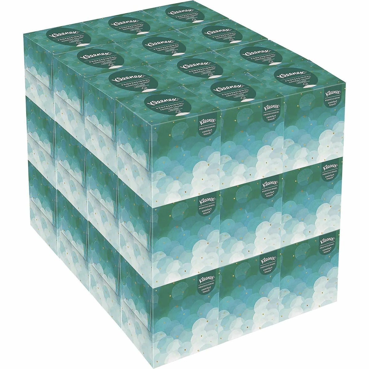 Kleenex Professional Facial Tissue Cube: 2-Ply White 95/Box - Business Use - Tissues