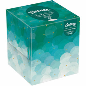 Kleenex Professional Facial Tissue Cube for Business - 2 Ply - 8.40’’ Width x 8’’ Length - White - 95 / Box - Tissues