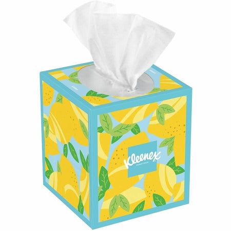 Kleenex Soothing Lotion Tissues - 3 Ply - WhiteBox - 60/Box - 27 / Carton - Facial