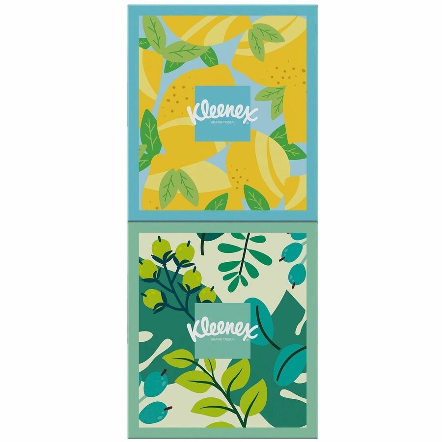 Kleenex Soothing Lotion Tissues - 3 Ply - WhiteBox - 60/Box - 4 / Pack - Facial