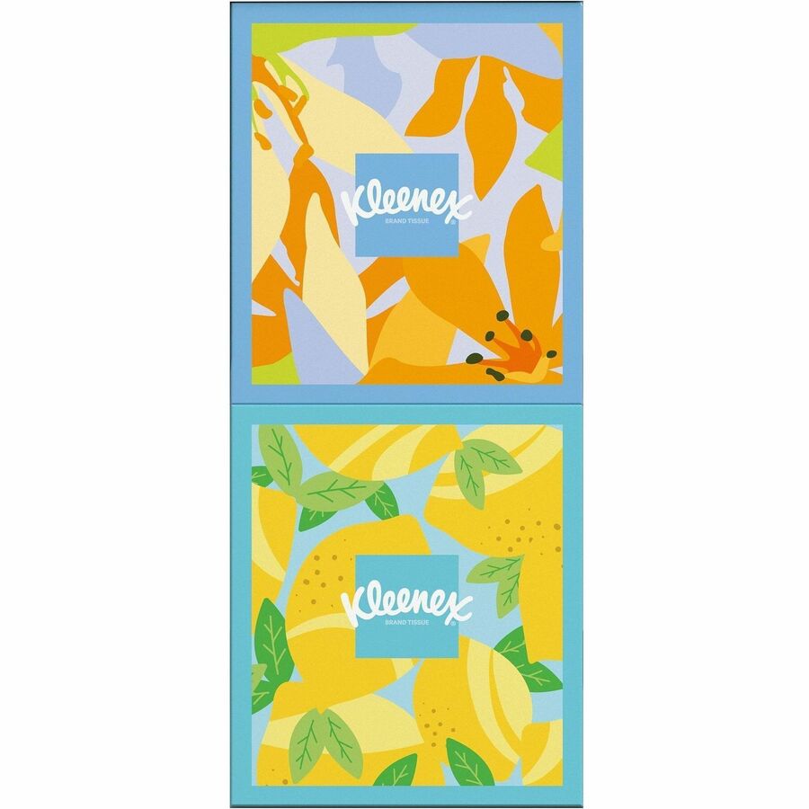 Kleenex Soothing Lotion Tissues - 3 Ply - WhiteBox - 60/Box - 4 / Pack - Facial