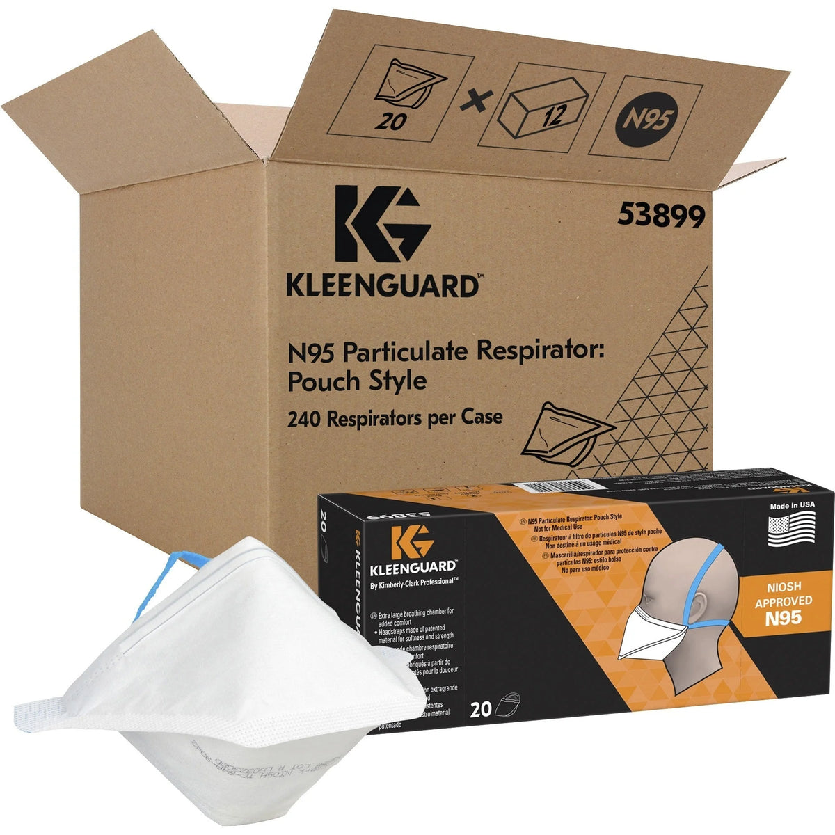 Kleenguard N95 Pouch Respirator: Comfortable Face Protection - Masks