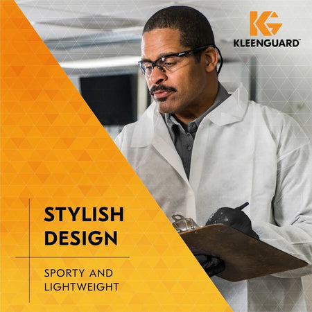 Kleenguard V30 Nemesis Safety Glasses - UV Protection - Clear Lens - Lightweight & Scratch Resistant - Protective Gear