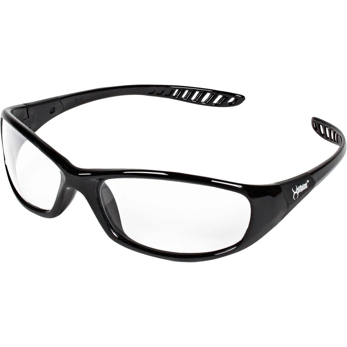 Kleenguard V40 Hellraiser Safety Eyewear: Clear Lens Black Frame - Protective Gear