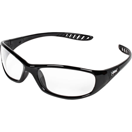 Kleenguard V40 Hellraiser Safety Eyewear: Clear Lens Black Frame - Protective Gear