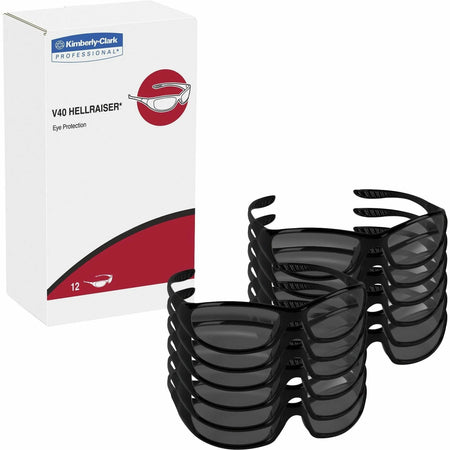 Kleenguard V40 Hellraiser Safety Eyewear: Universal Eye Protection - Durable Polycarbonate - 12/Box - Protective Gear