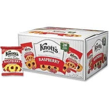 Knott’s Berry Farm Raspberry Shortbread Cookies - 2 oz - 36 Bags - Sweets