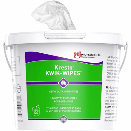Kresto KWIK-WIPES: Citrus Fabric Cleaning Wipes - 10’’ x 12’’ - Red - 130/Each - Skin