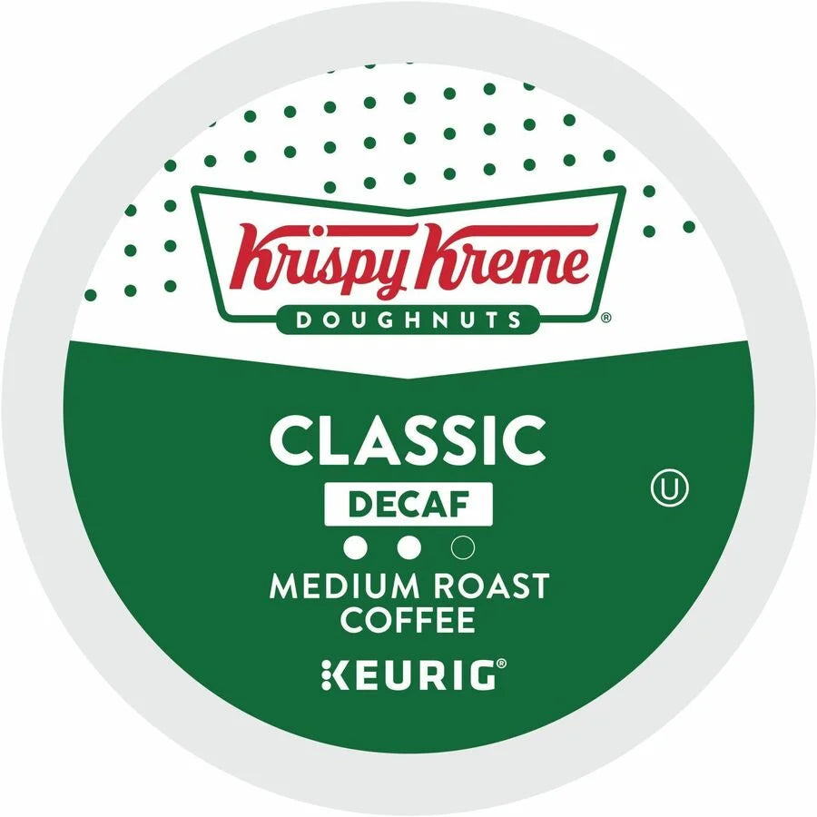 Krispy Kreme Decaf Coffee Pods - 24 Count Compatible with Keurig Brewer