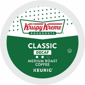 Krispy Kreme K-Cup Pod Classic Decaf Coffee Keurig Single Serve Pods 24 Count - Compatible with Brewer - Full