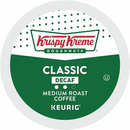 Krispy Kreme Decaf Coffee Pods - 24 Count Compatible with Keurig Brewer