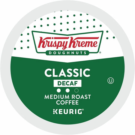 Krispy Kreme Decaf Coffee Pods - 24 Count Compatible with Keurig Brewer