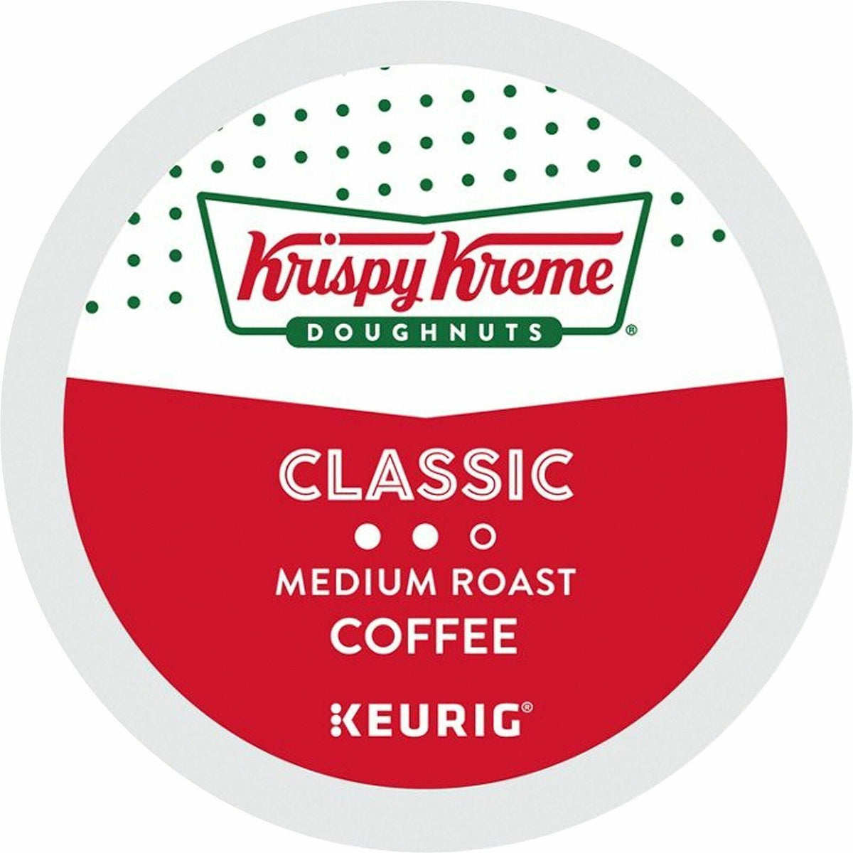 Krispy Kreme K-Cup Pod Classic Coffee Keurig Single Serve Pods Medium Roast 24 Count - Compatible with Brewer