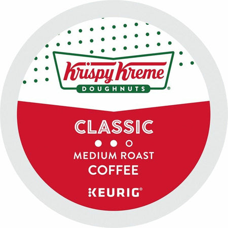 Krispy Kreme K-Cup Pod Classic Coffee Keurig Single Serve Pods Medium Roast 24 Count - Compatible with Brewer