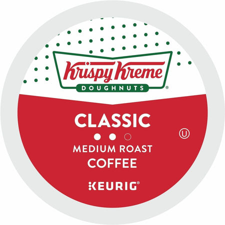 Krispy Kreme K-Cup Pod Classic Coffee Keurig Single Serve Pods Medium Roast 24 Count - Compatible with Brewer