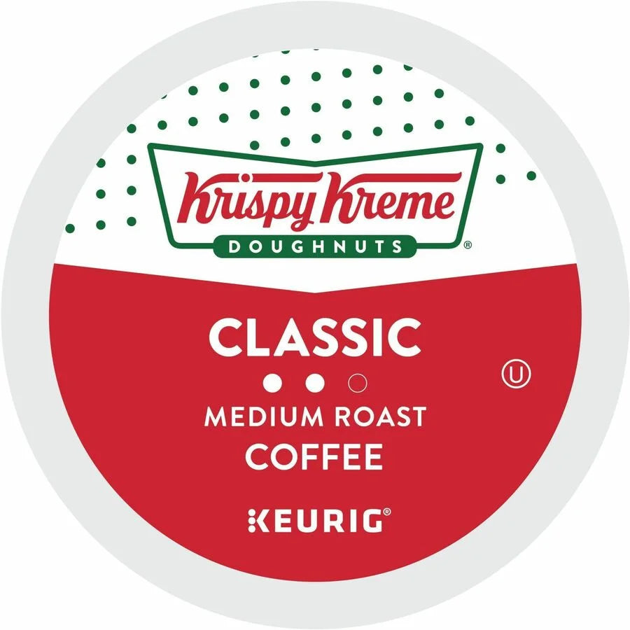 Krispy Kreme K-Cup Pods: Classic Medium Roast Coffee - 24 Count Pack