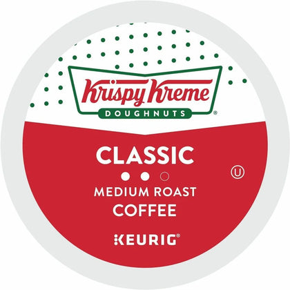 Krispy Kreme K-Cup Pods: Classic Medium Roast Coffee - 24 Count Pack