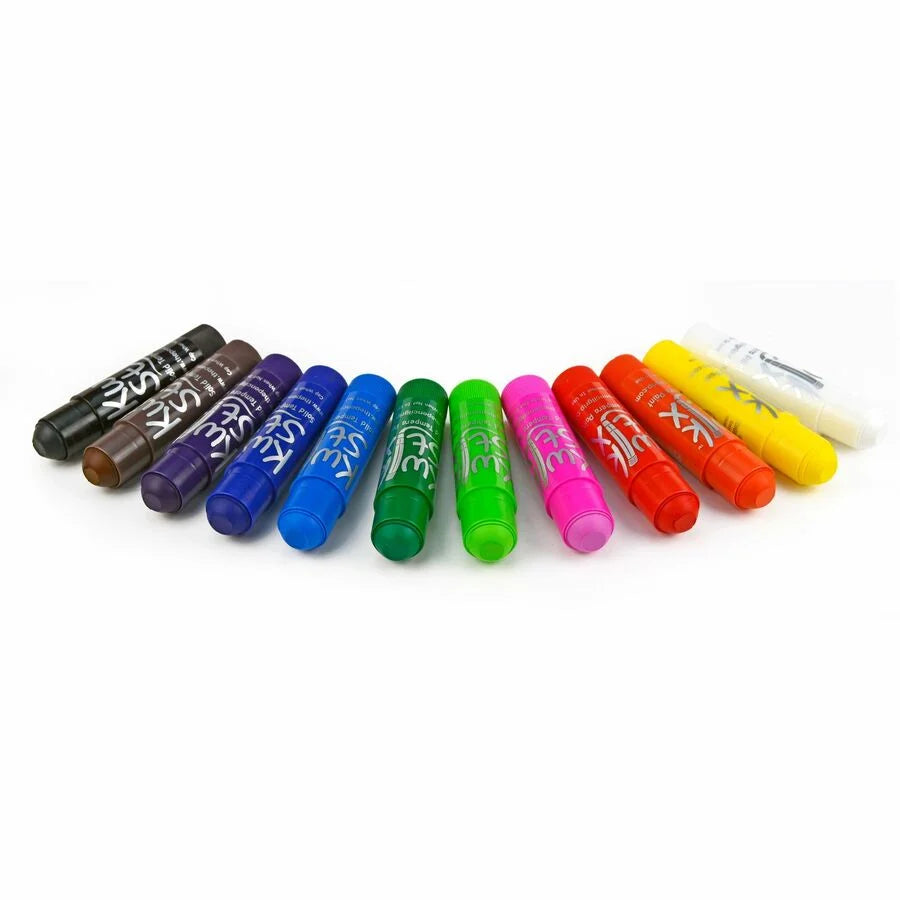 Kwik Stix 96-Piece Tempera Paint Sticks - Vibrant Colors - 96
