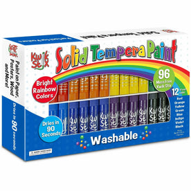 Kwik Stix Tempera Paint Set - 96 Colors - Washable - Stick Format