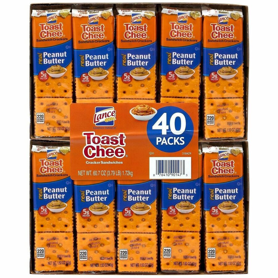 Lance Toast Chee Peanut Butter Crackers - Top