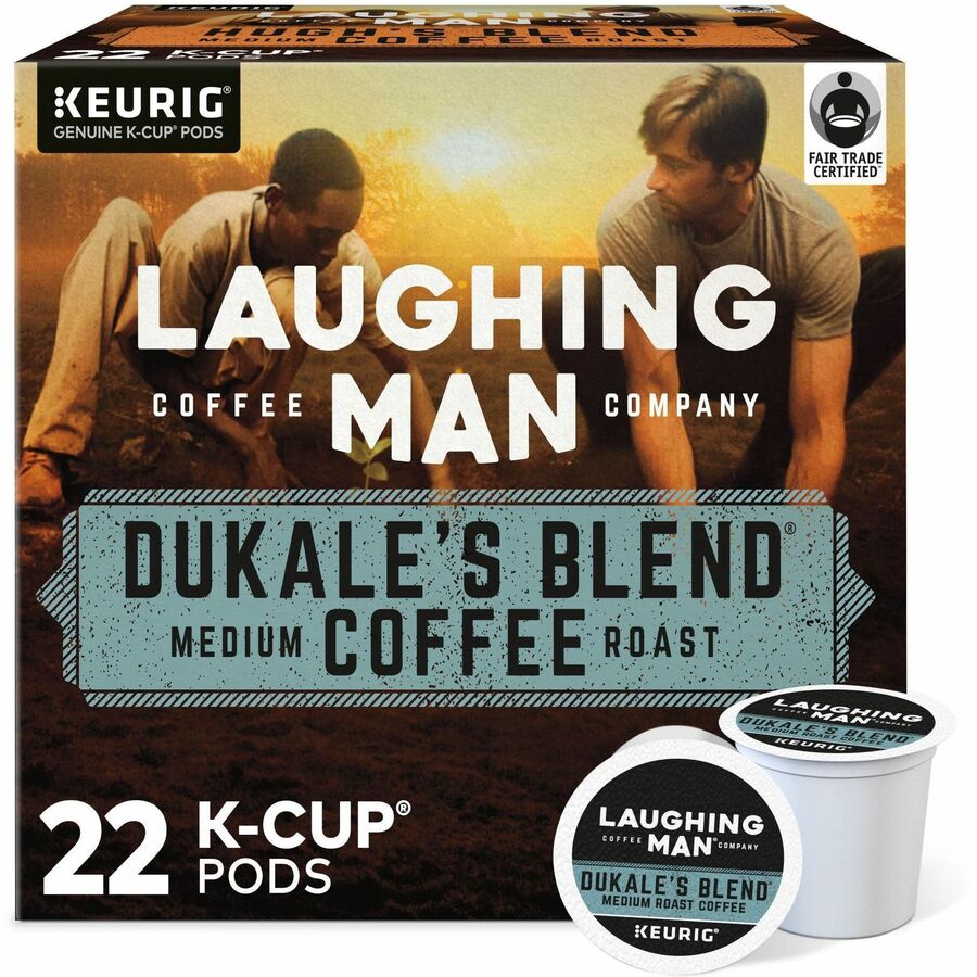 LAUGHING MAN K-Cup Pod Coffee - Compatible with Keurig Brewer - Medium - Dukale’s Blend Arabica - Kosher