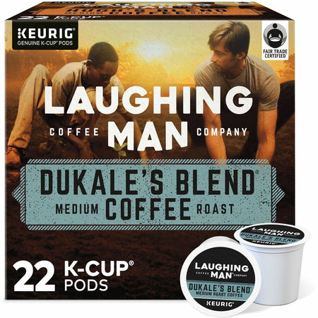 LAUGHING MAN K-Cup Pod Coffee - Compatible with Keurig Brewer - Medium - Dukale’s Blend Arabica - Kosher