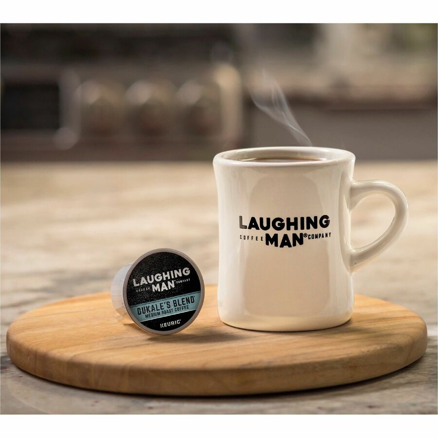 LAUGHING MAN K-Cup Pod Coffee - Compatible with Keurig Brewer - Medium - Dukale’s Blend Arabica - Kosher