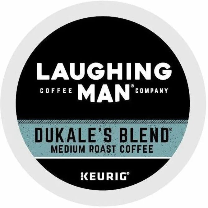 Laughing Man K-Cup Pods - Dukale’s Blend Medium Roast - 22 Pack - Coffee