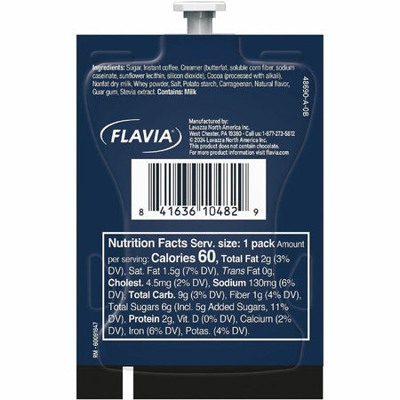 Lavazza Freshpack Latte Freshpacks - 0.5 oz - Mocha - 72 / Carton - Coffee