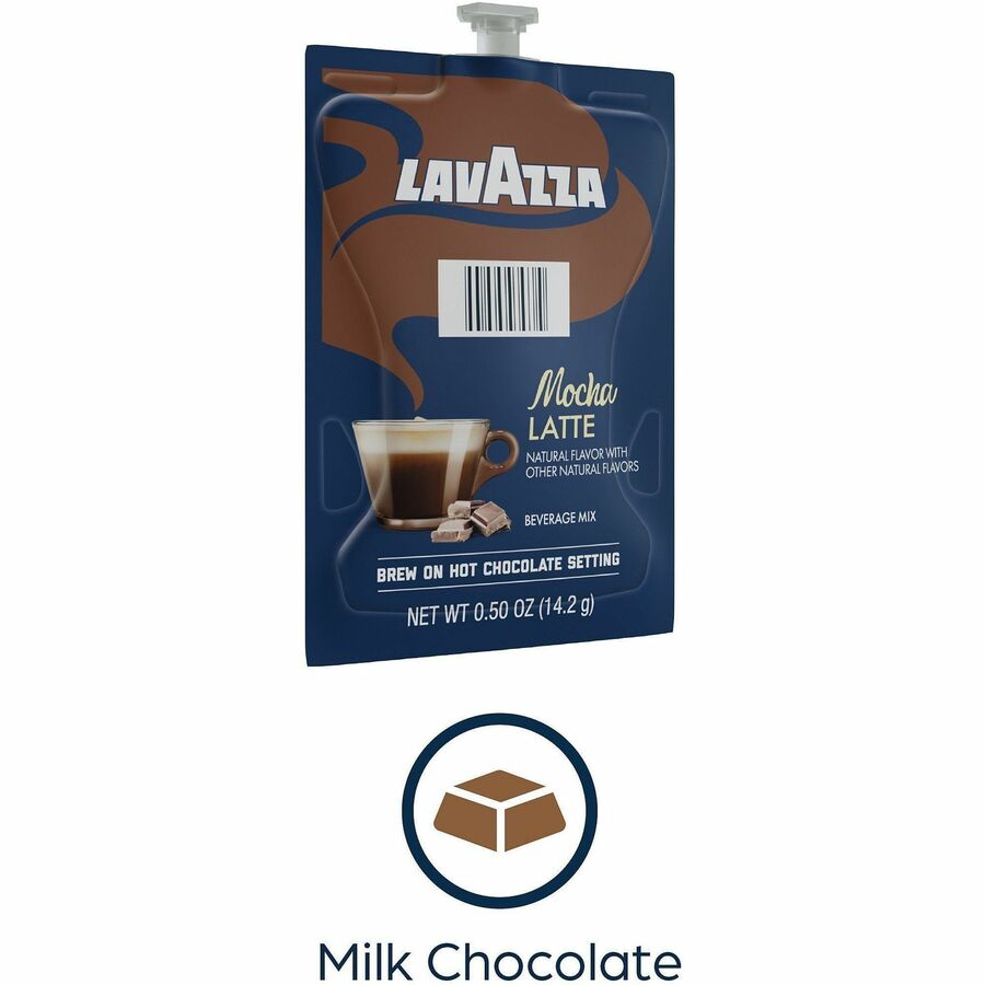 Lavazza Freshpack Latte Freshpacks - 0.5 oz - Mocha - 72 / Carton - Coffee